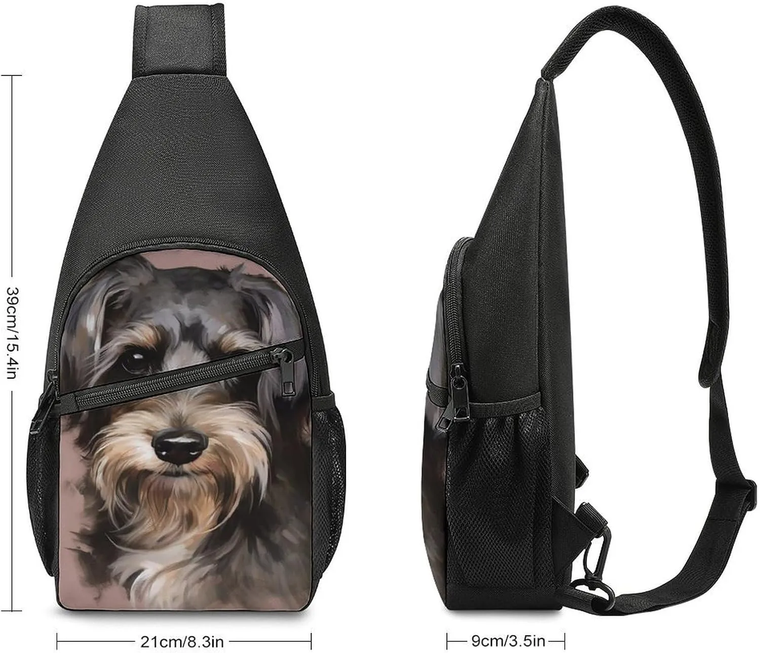 Chest Bag Sling Bag for Men Women Dog Sport Sling Backpack Lightweight Shoulder Bag for Travel