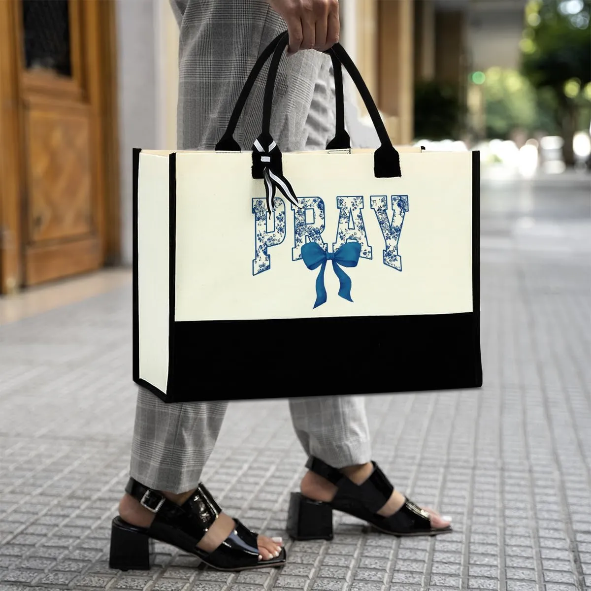 Christian Tote Bag, Motivational Religious Gifts for Women, Bible Faith Based Gifts for Christmas