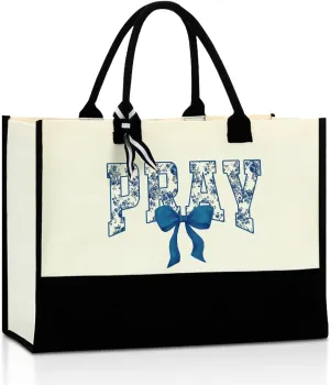 Christian Tote Bag, Motivational Religious Gifts for Women, Bible Faith Based Gifts for Christmas
