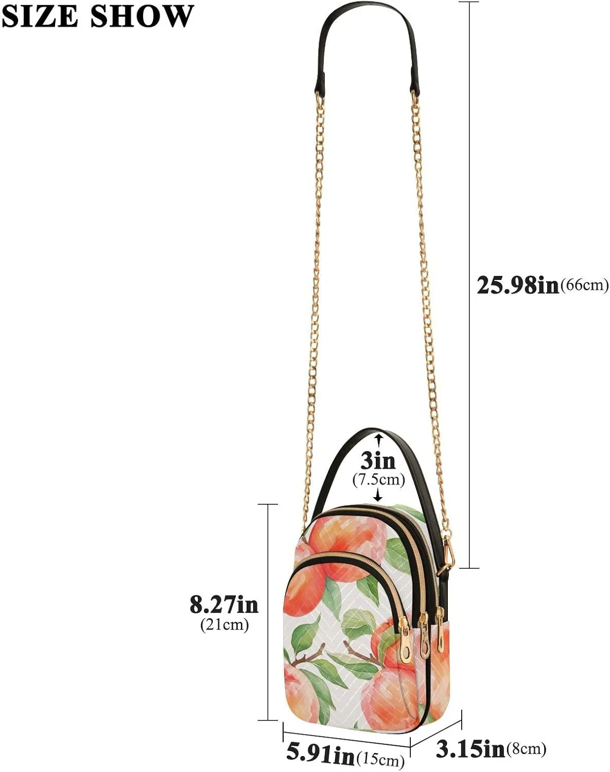 Christmas Snowflakes and Butterflies Shoulder Bag, Trendy Crossbody Purses Small Shoulder Bag