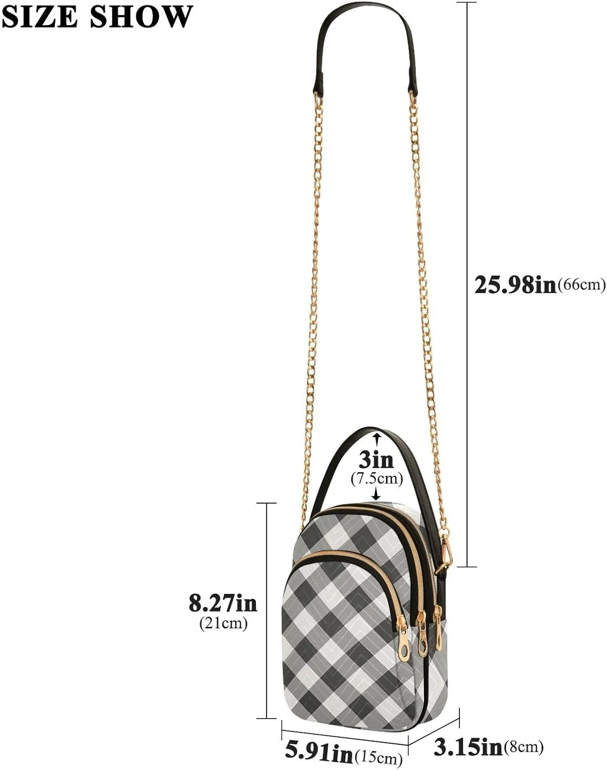Christmas Snowflakes and Butterflies Shoulder Bag, Trendy Crossbody Purses Small Shoulder Bag