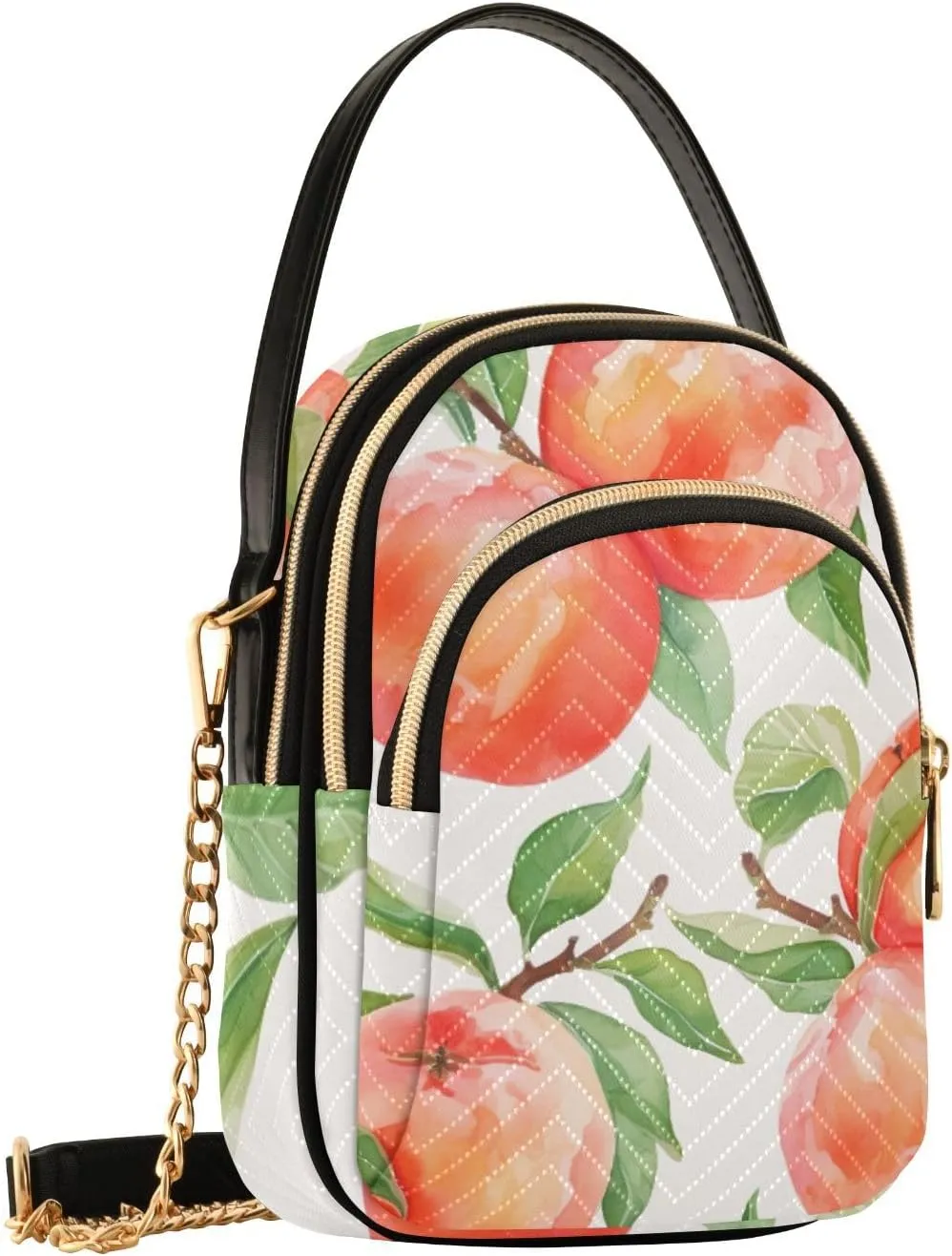 Christmas Snowflakes and Butterflies Shoulder Bag, Trendy Crossbody Purses Small Shoulder Bag