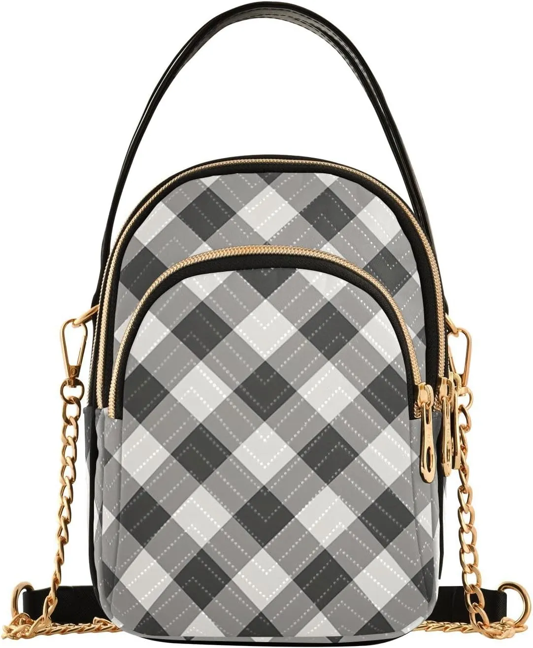 Christmas Snowflakes and Butterflies Shoulder Bag, Trendy Crossbody Purses Small Shoulder Bag