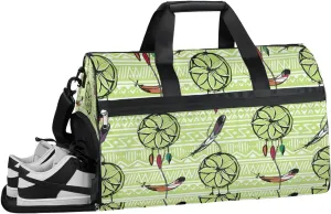 Classic Dream Catcher Design Gym Bag for Women Duffle with Shoes Compartment Men Weekender Duffel Bags for Travel Sports Swimming Overnight Dance