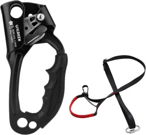 Climbing Hand Ascender Outdoor Mountaineering Tree Arborist Climbing Rappelling Equip, Adjustable Climbing Ascender Sling Foot Loop Ascender