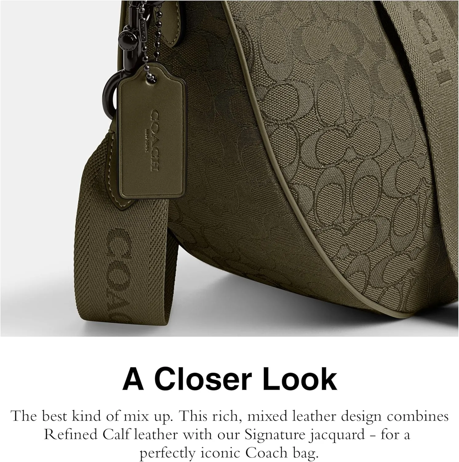 Coach Hall Soft Sling Bag 45 in Signature Jacquard
