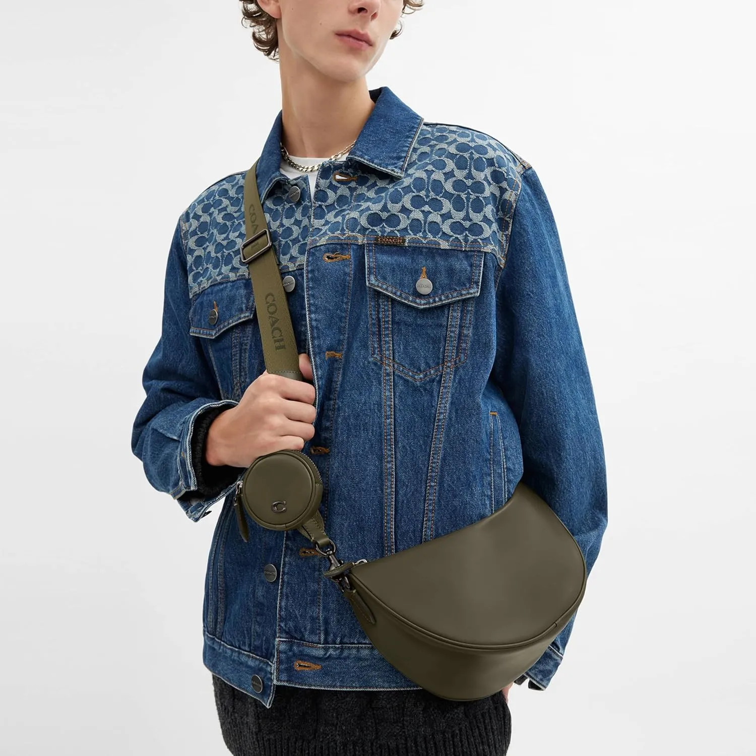 Coach Men's Hall Soft Sling Bag, One Size