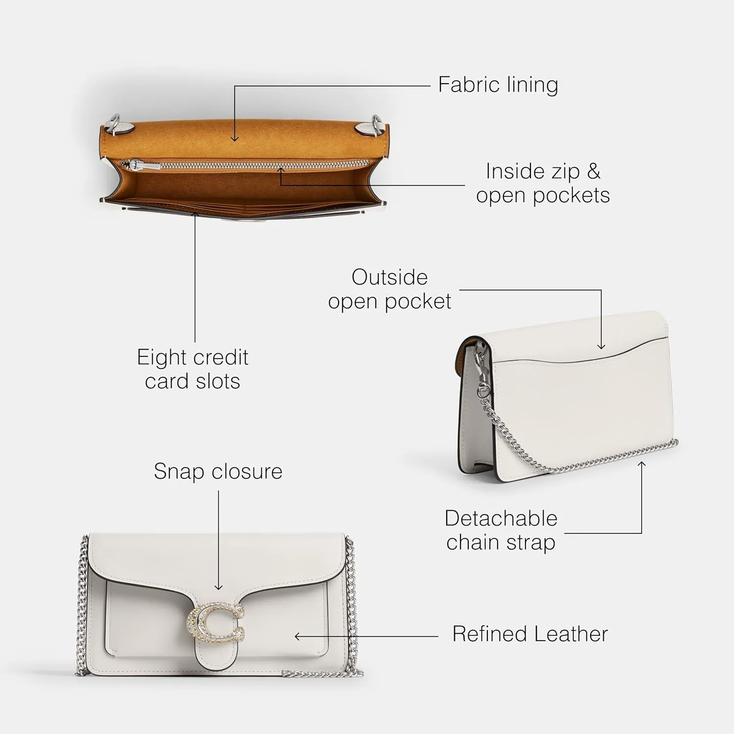 Coach Tabby Chain Clutch
