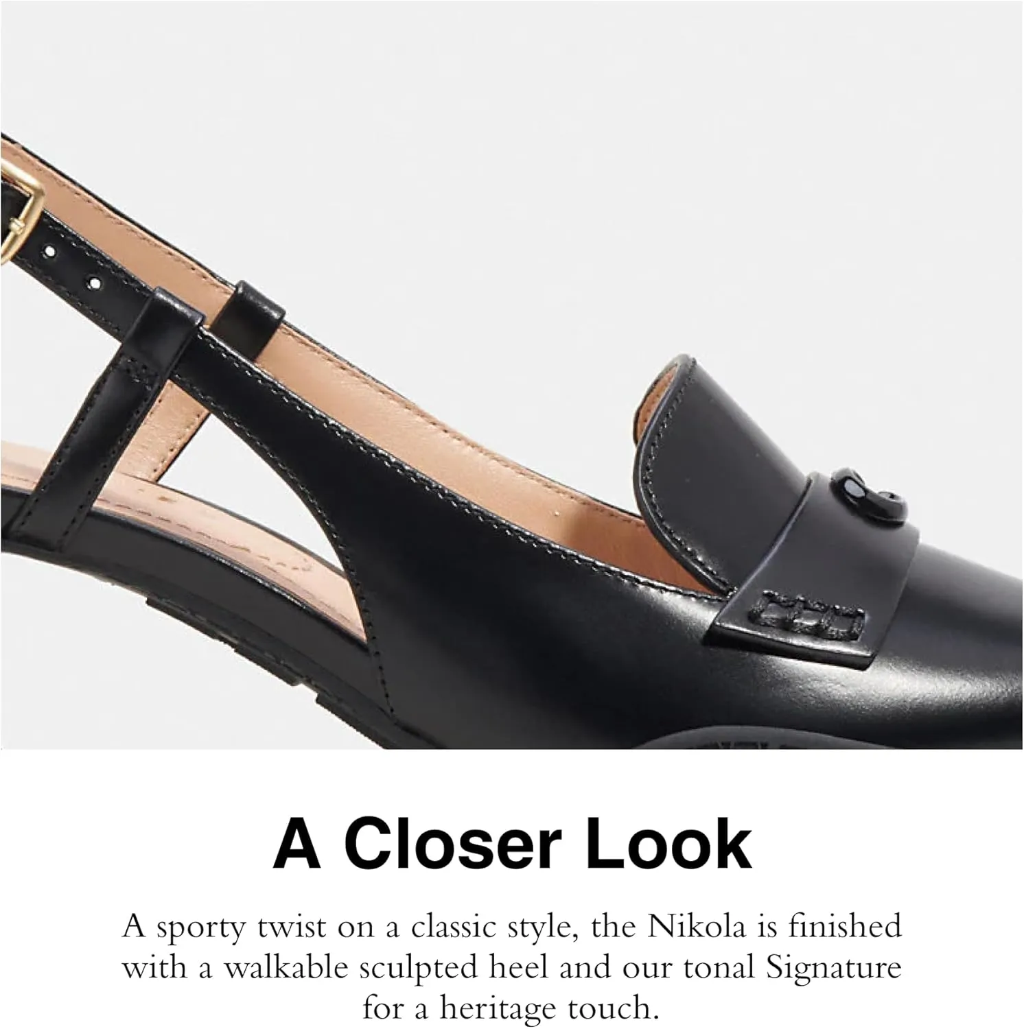Coach Women's Nikola Leather Hybrid Slingback