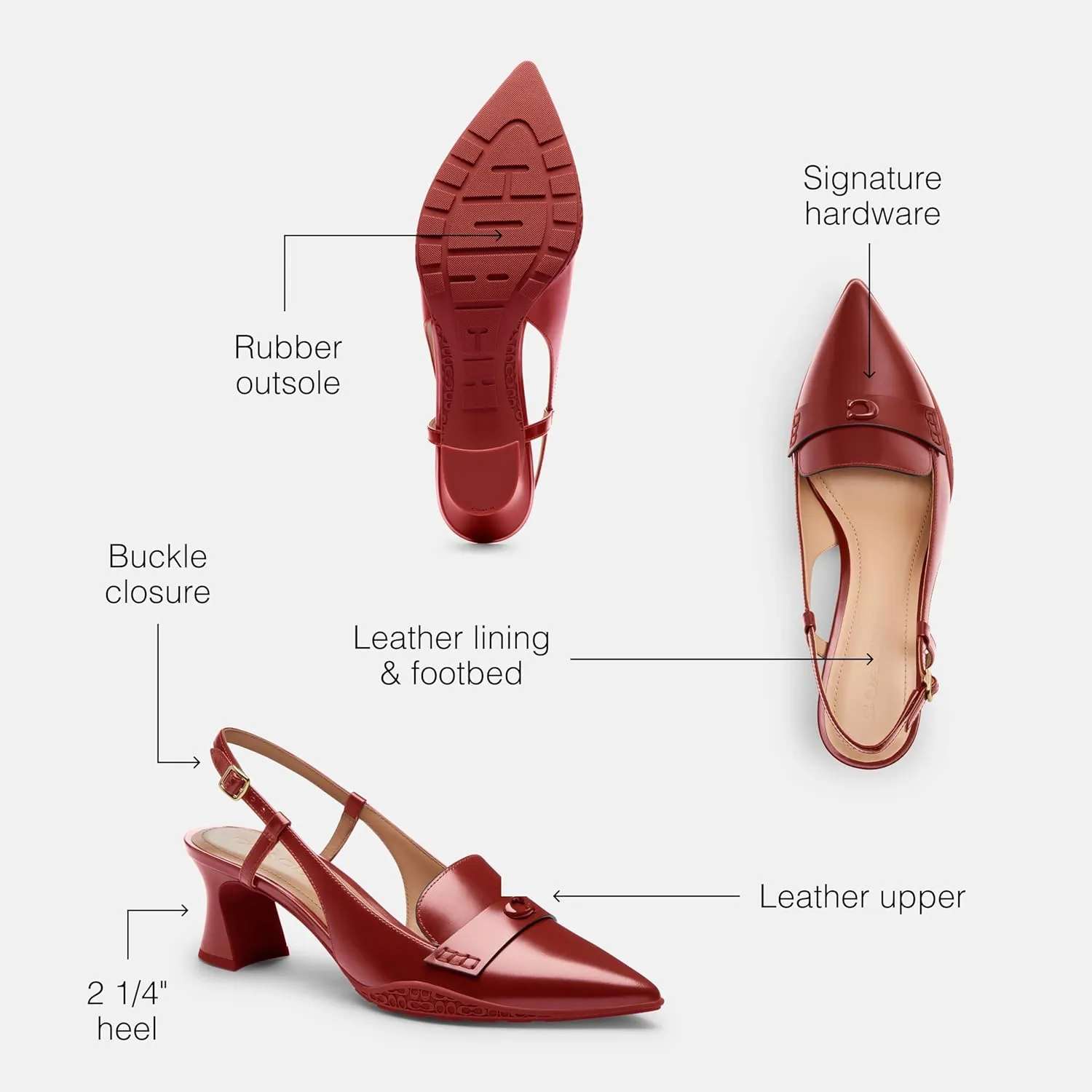 COACH Women's Nikola Slingback Pump