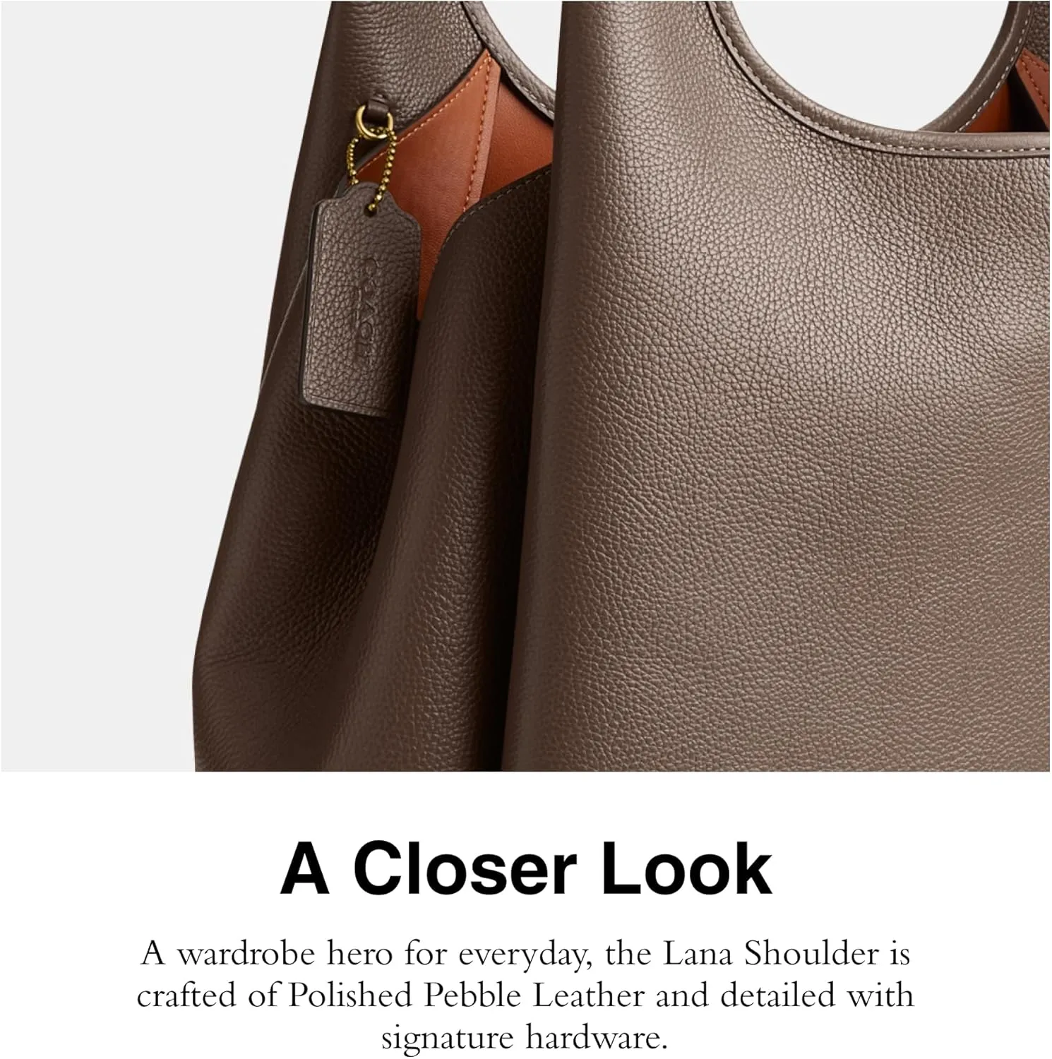 Coach Women's Polished Pebble Leather Lana Shoulder Bag