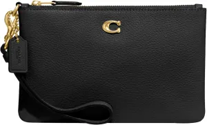 Coach Women's Polished Pebble Small Wristlet