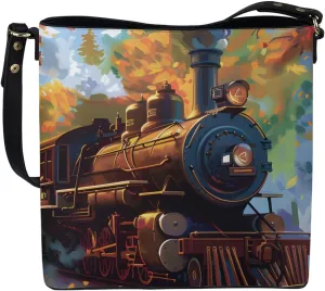 COEQINE Christmas Crossbody Bag Soft Leather Crossbody Sling Bag With Shoulder Strap for Travel Christmas Purse