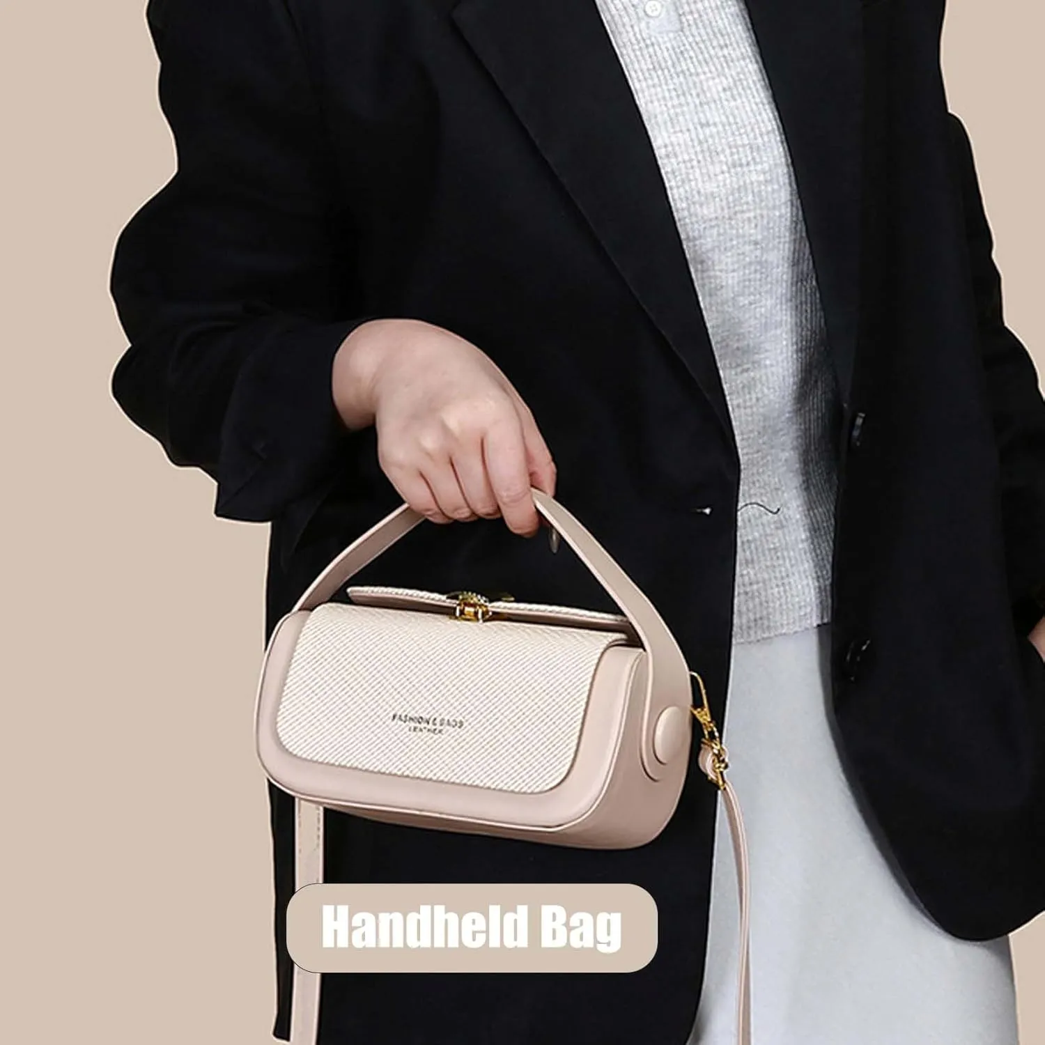 Colorful Fabric Flap Crossbody Bag, Large Capacity PU Leather, Elegant Textured Shoulder Purse for Women