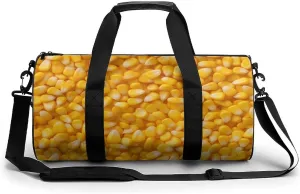 Corn Kernels Novelty Large Duffel Bag Lightweight Gym Bag Travel Tote Bags