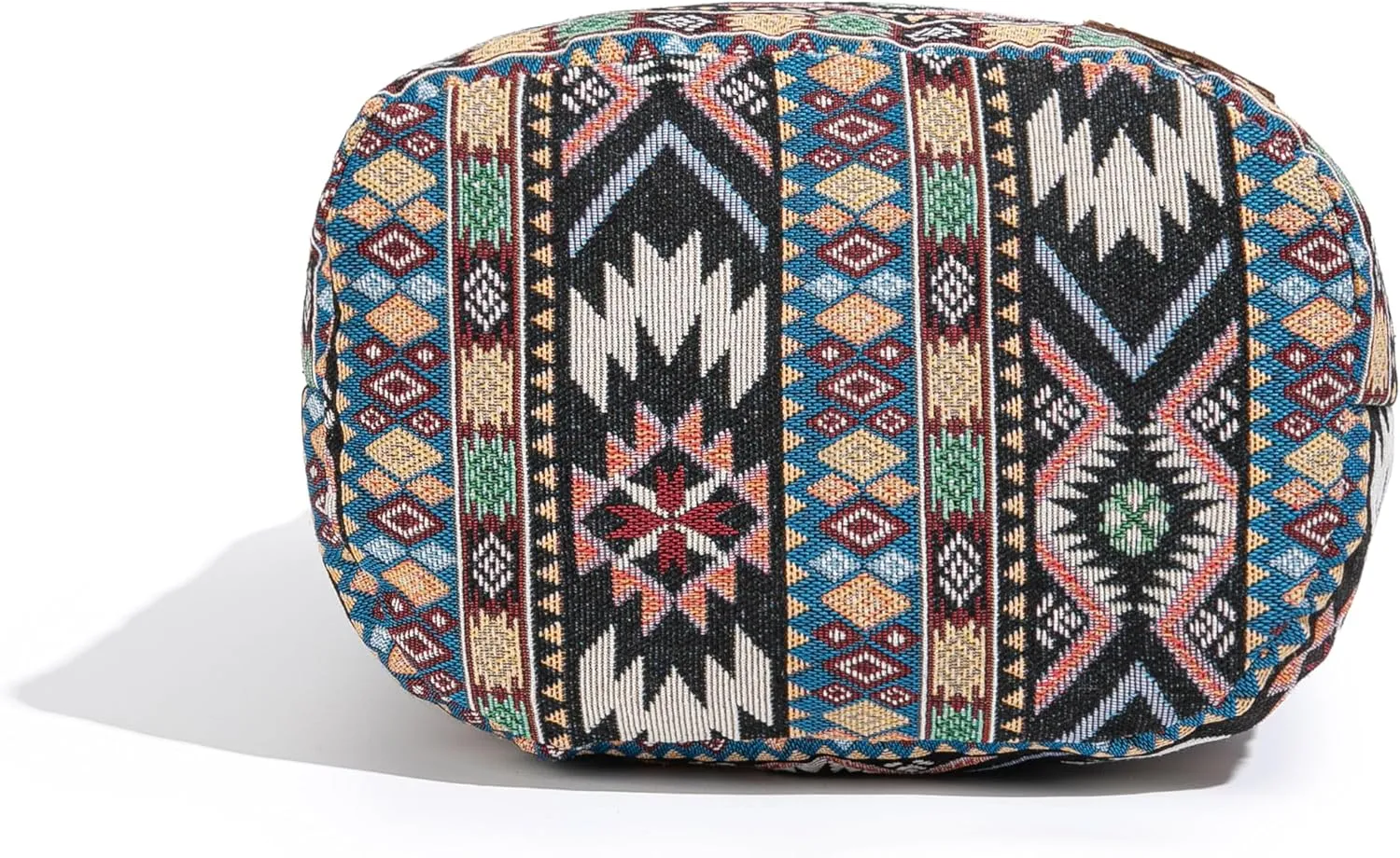Coton Pose Women Hippie Crossbody Bag - Top Zip Large Capacity Canvas Sling Bag - Jacquard Cloth Handmade