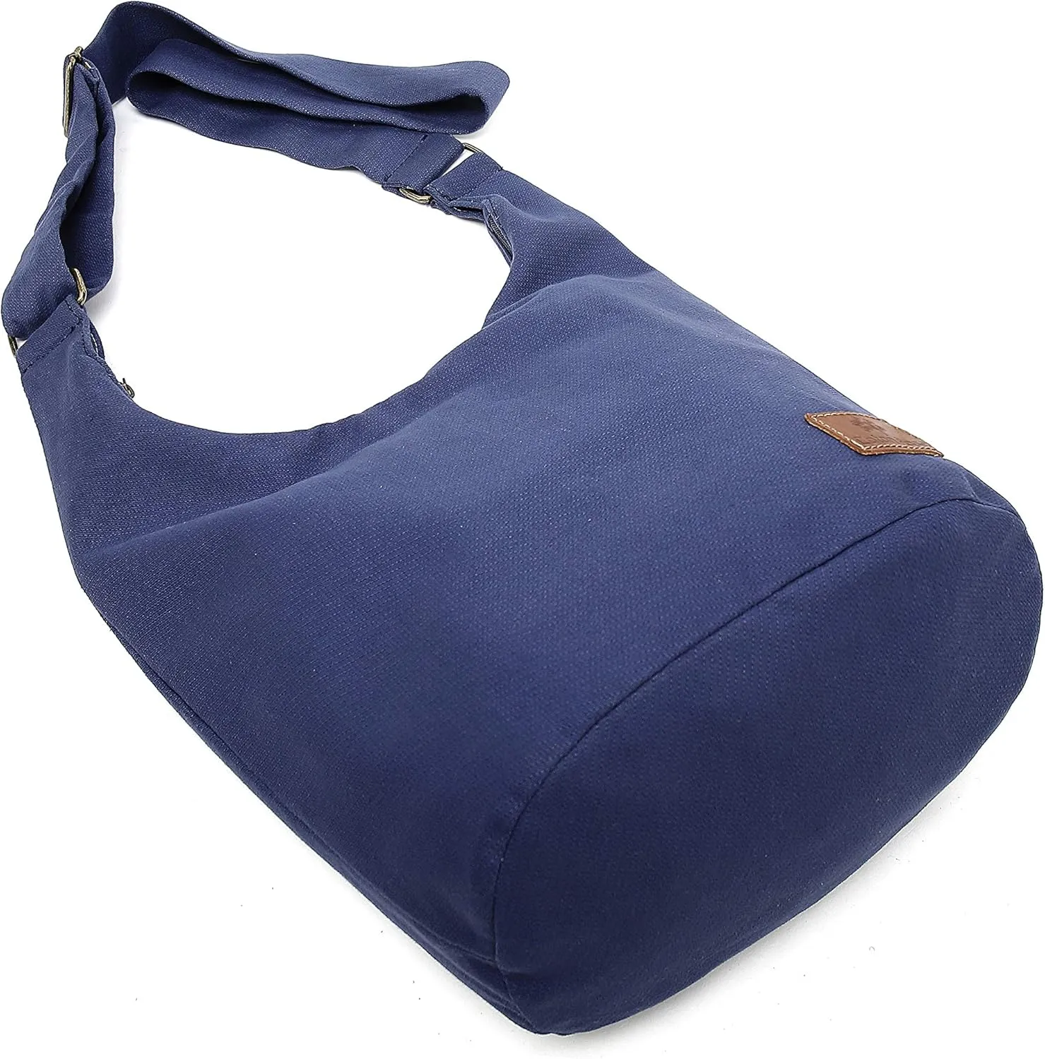 Coton Pose Women Hippie Crossbody Bag - Top Zip Large Capacity Canvas Sling Bag - Jacquard Cloth Handmade
