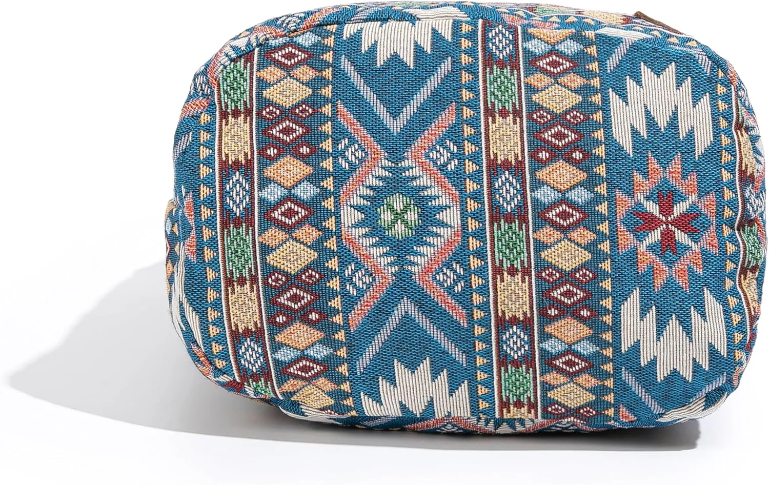 Coton Pose Women Hippie Crossbody Bag - Top Zip Large Capacity Canvas Sling Bag - Jacquard Cloth Handmade