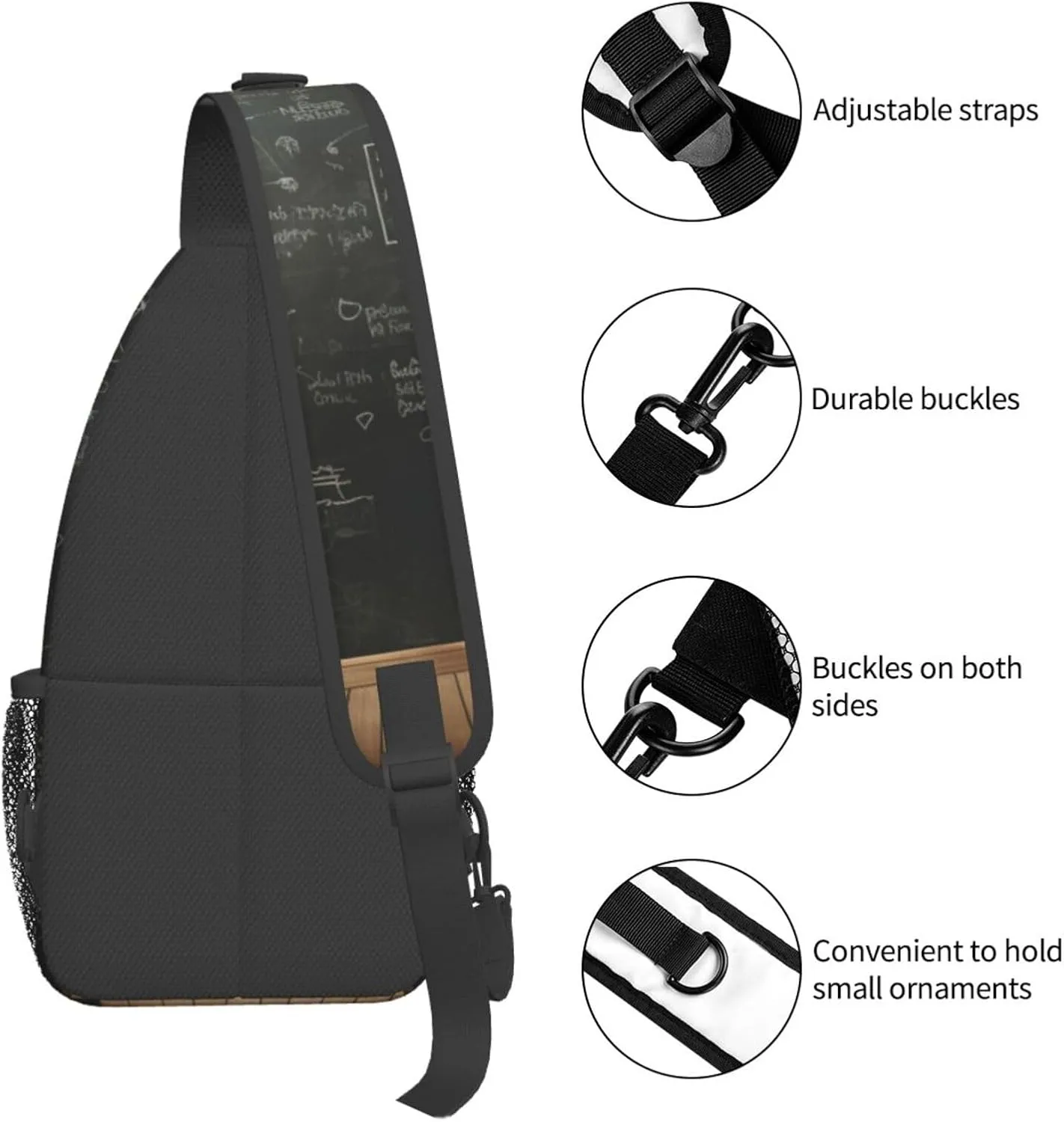 Couple Parrots Olive Crossbody Bag Chest Shoulder Bag Small Casual Backpack Suitable For Women Men Hiking