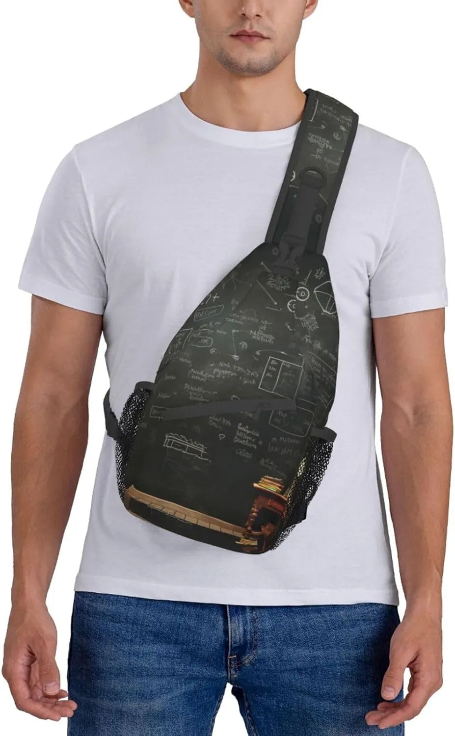 Couple Parrots Olive Crossbody Bag Chest Shoulder Bag Small Casual Backpack Suitable For Women Men Hiking