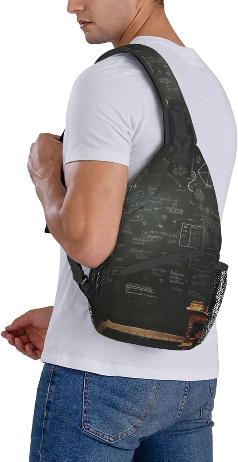 Couple Parrots Olive Crossbody Bag Chest Shoulder Bag Small Casual Backpack Suitable For Women Men Hiking