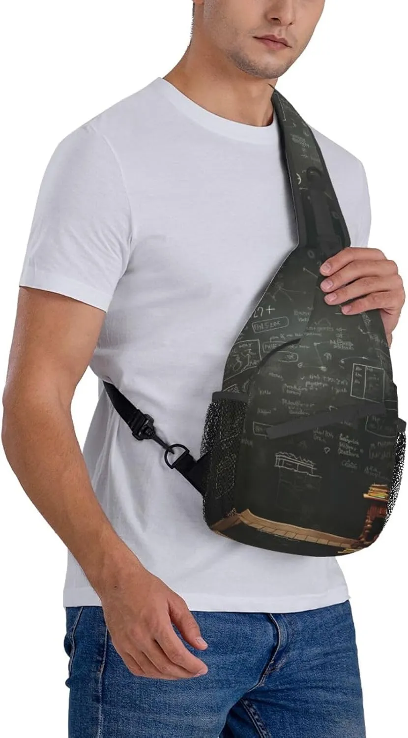 Couple Parrots Olive Crossbody Bag Chest Shoulder Bag Small Casual Backpack Suitable For Women Men Hiking