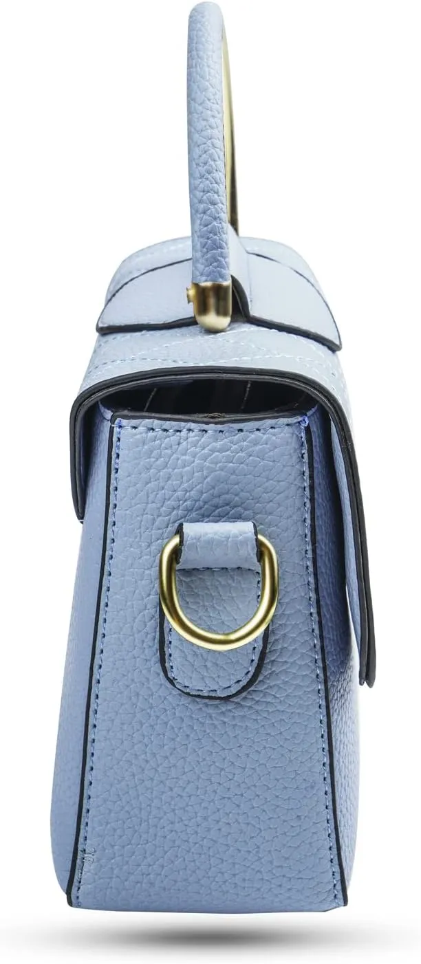 Covelin Women's Small Leather Handbag Tote Shoulder Crossbody Bag