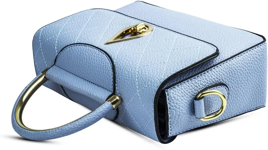 Covelin Women's Small Leather Handbag Tote Shoulder Crossbody Bag