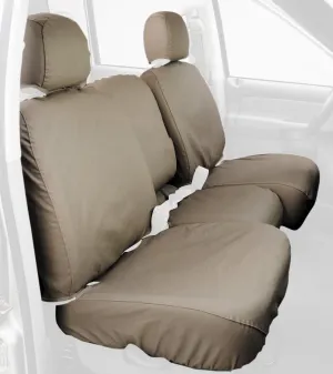 Covercraft SS3329PCTP Custom-Fit Front Bench SeatSaver Seat Covers - Polycotton Fabric, Taupe