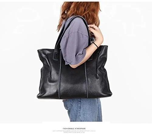 Cowhide Women's Bag Large Premium Soft Genuine Leather Women's Shoulder Bag
