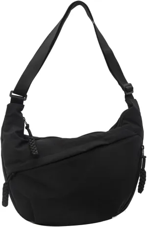 Crescent Crossbody Bags for Women Hobo Bag Luna Bag Dumpling Bag Nylon Multi-Pocket Sling Bag Moon Shoulder Bag