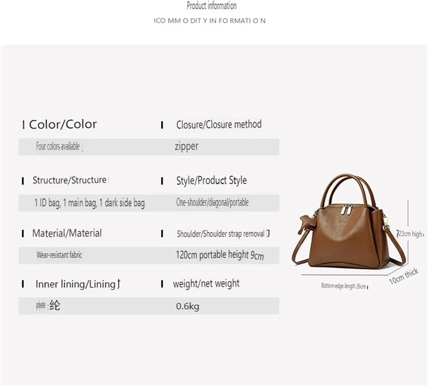 cross-body bag Tote Soft Leather Shoulder Crossbody Bag