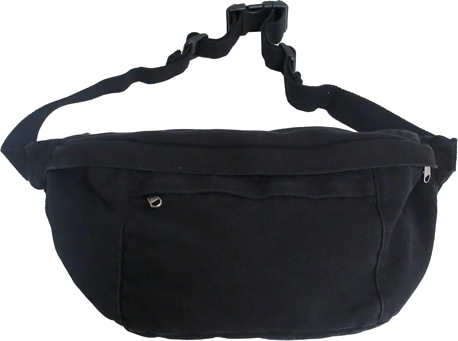 Crossbody Bag Fanny Pack for Women Men, Waist Pack Large Chest Bag with Adjustable Strap for Workout Travel Sports Running(Black)