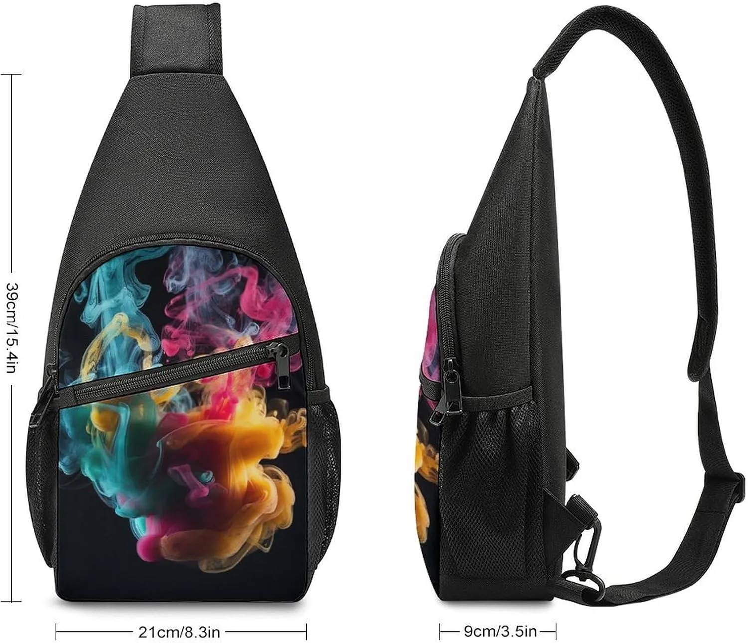 Crossbody Bag for Women Men Sling Bag Pirate Skull Chest Bag Crossbody Adjustable Shoulder Bag