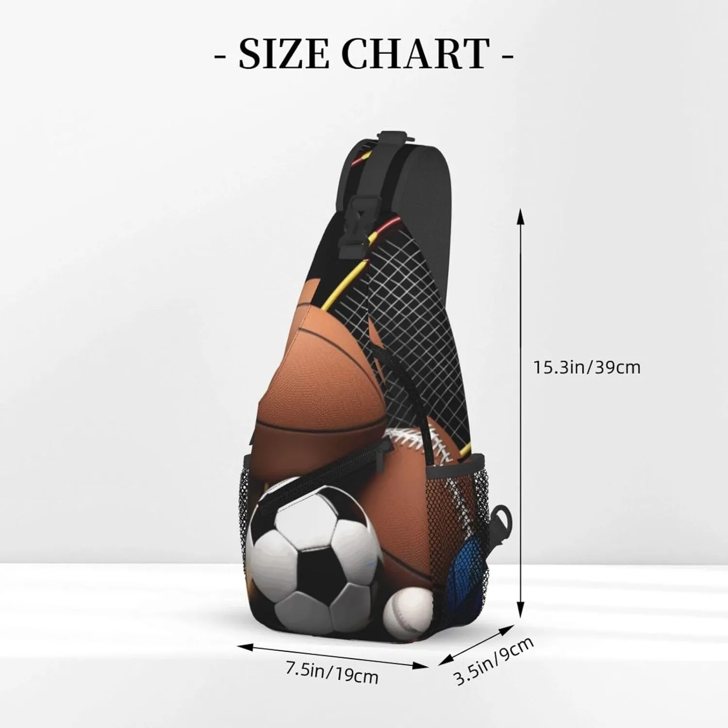 Crossbody Bag for Women Men Sports Themed_75147537 Chest Bag Crossbody Sling Bag Adjustable Shoulder Bag