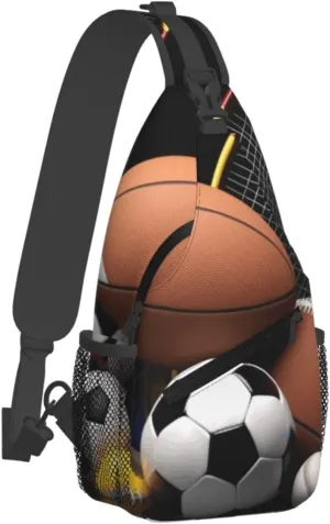 Crossbody Bag for Women Men Sports Themed_75147537 Chest Bag Crossbody Sling Bag Adjustable Shoulder Bag