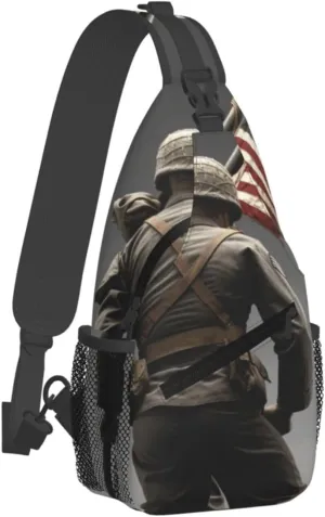 Crossbody Bag for Women Men United States Marine_75091586 Chest Bag Crossbody Sling Bag Adjustable Shoulder Bag