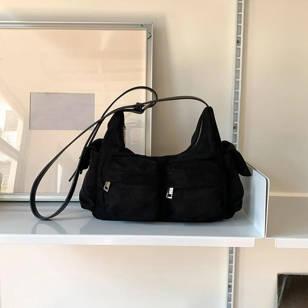 Crossbody Bag for Women Multi Pockets Shoulder Bags Soft Leather Travel Purses Satchel Casual Fashion Armpit Purse
