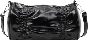 Crossbody Bag for Women PU Leather Shoulder Bag Pleated Pillow Handbag Soft Top Handle Bag Small Capacity Tote Bag