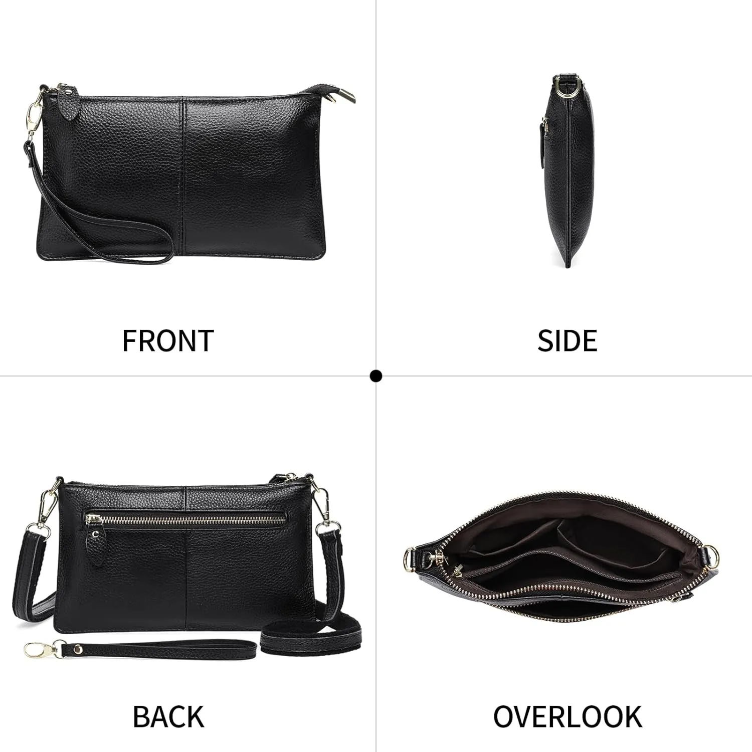 Crossbody Bag for Women, Vegan Leather Top Handle Handbags Small Shoulder Purse