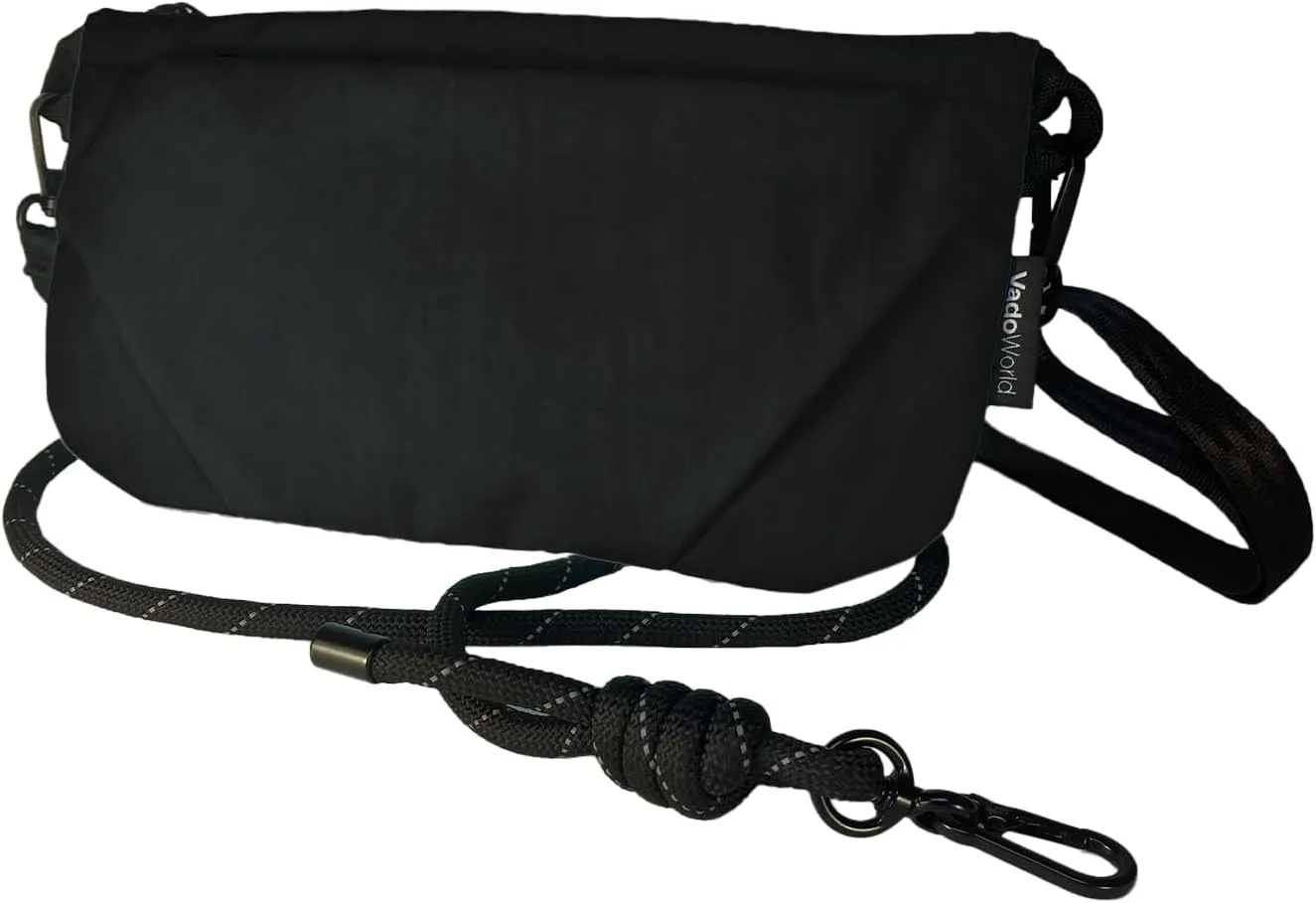 Crossbody Bag, Lightweight Sacoche Phone Bag, Portable Sling Bag with Adjustable Strap and Multi-Pockets for Travel