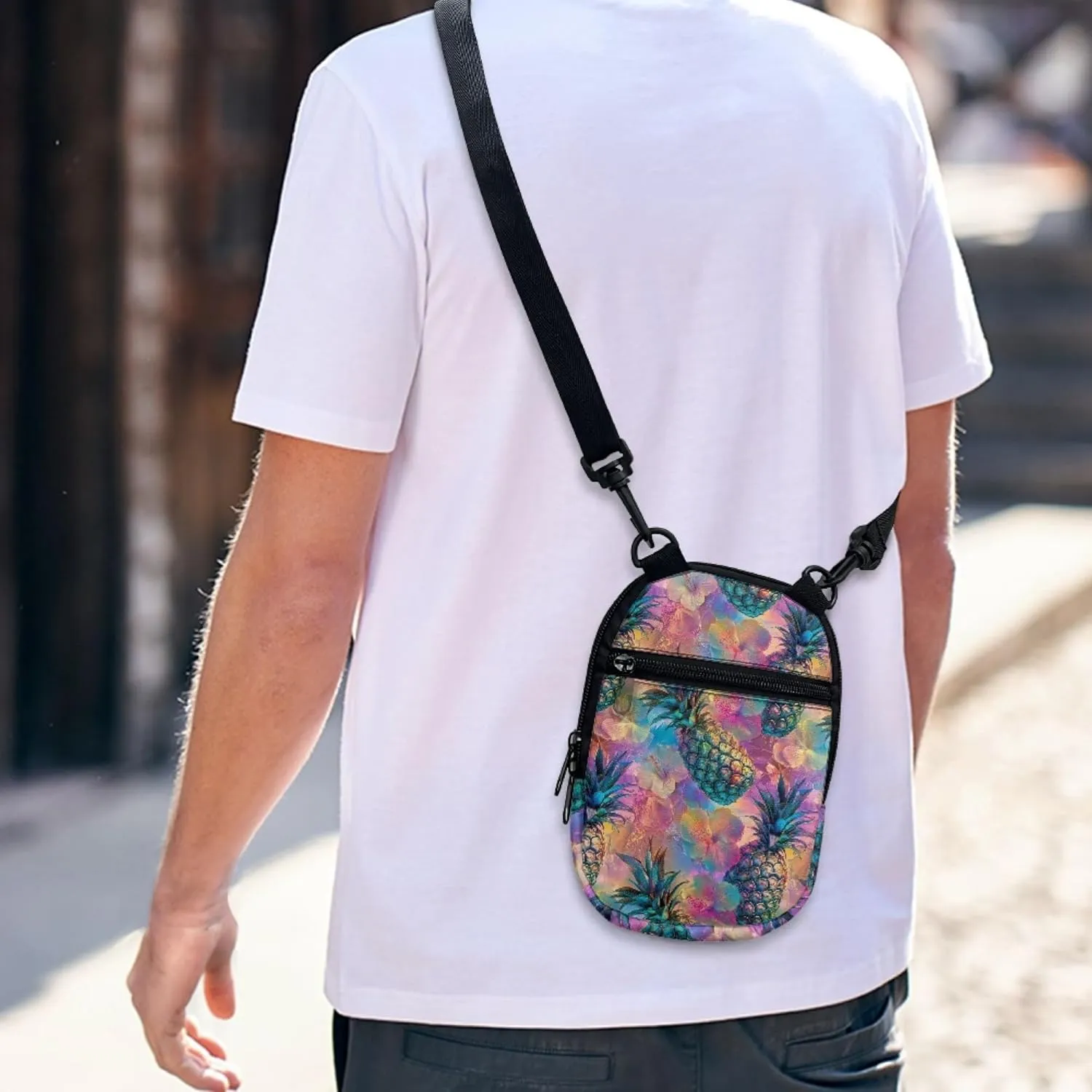 Crossbody Bag Womens Small Shoulder Bag Messenger Bag Cell Phone Travel Handbag with Zipper Pockets Shoulder Straps