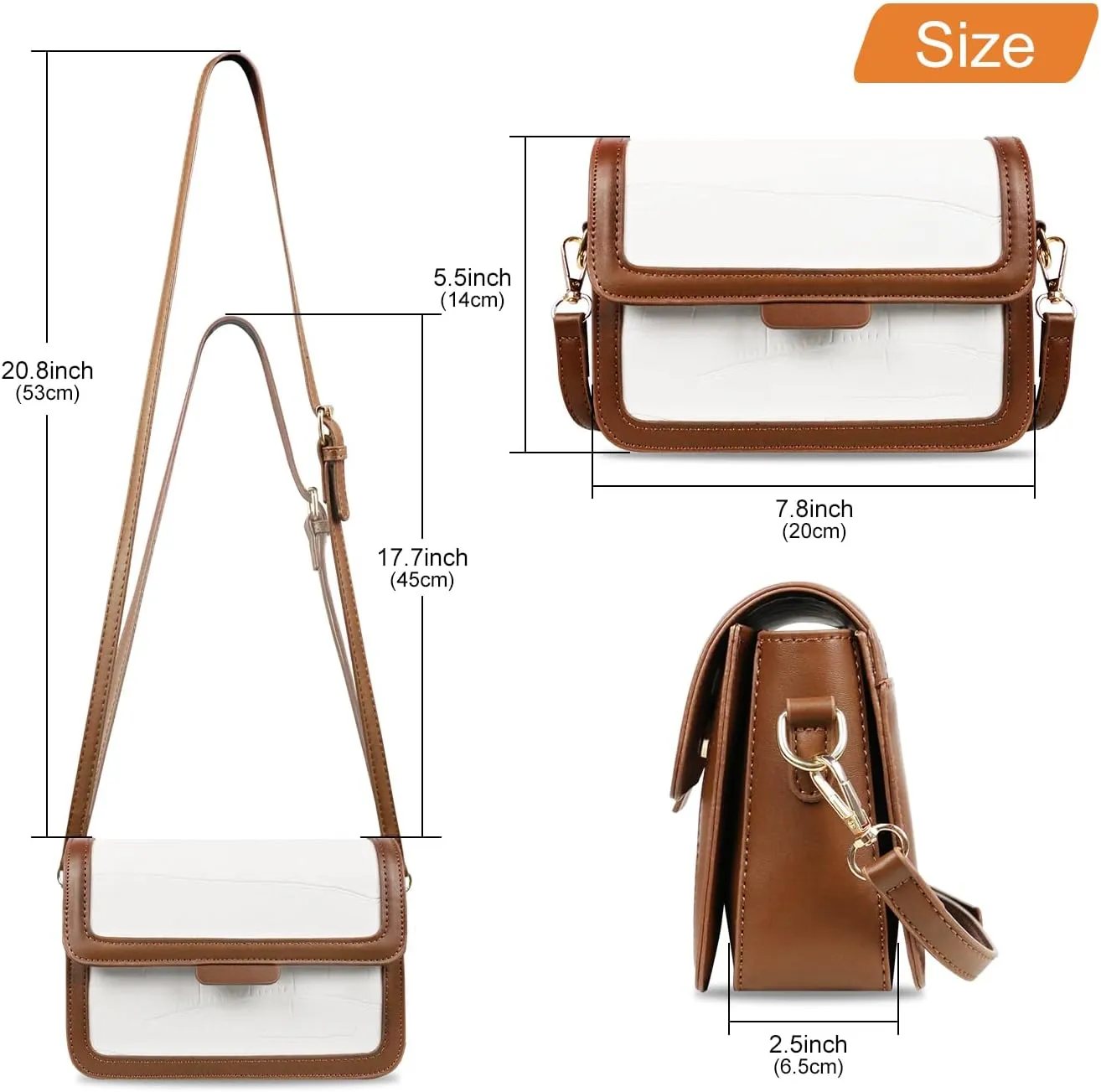 crossbody bags purses for women Soft PU leather shoulder bag Cell Phone Purse with wide Strap