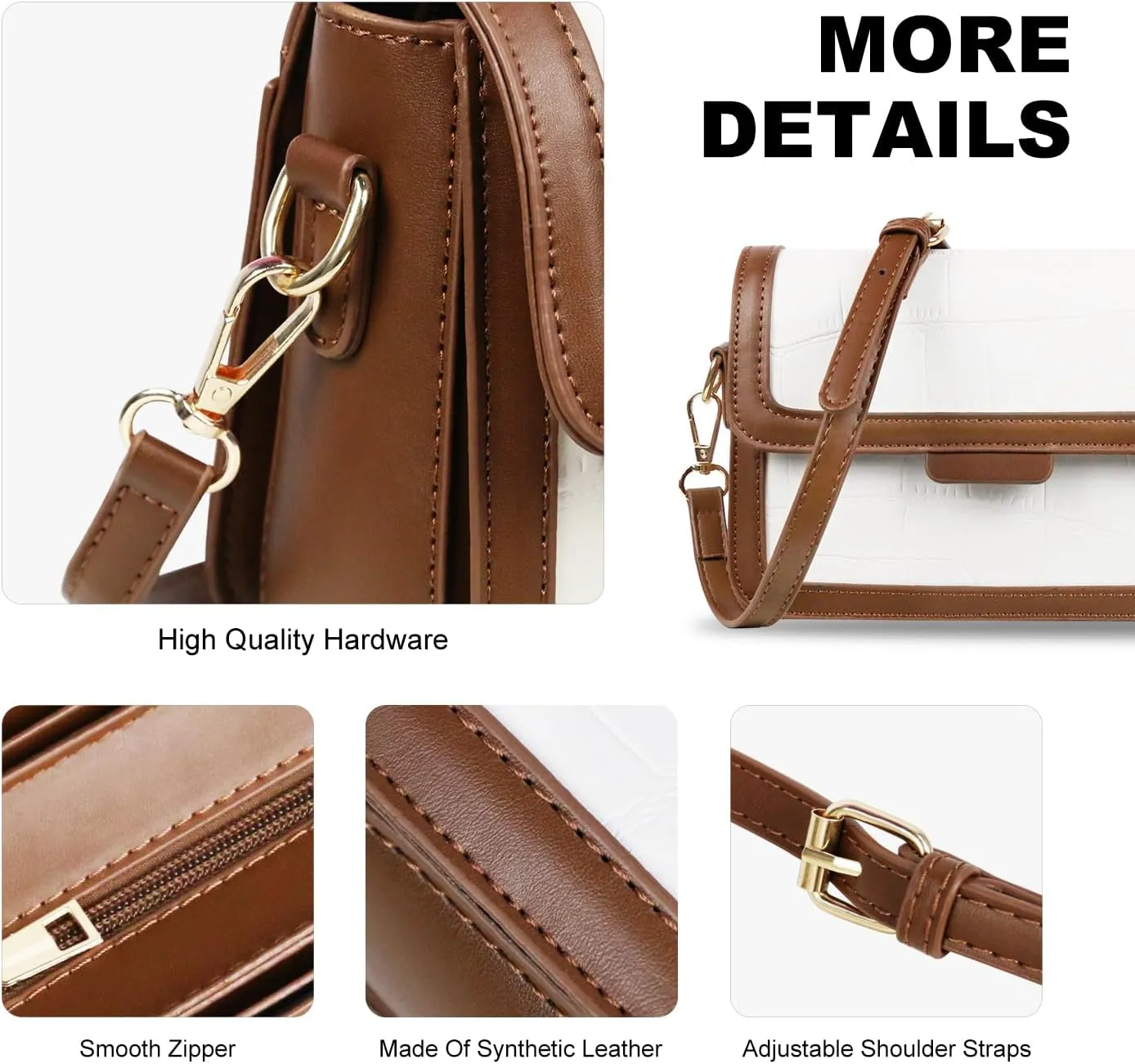 crossbody bags purses for women Soft PU leather shoulder bag Cell Phone Purse with wide Strap