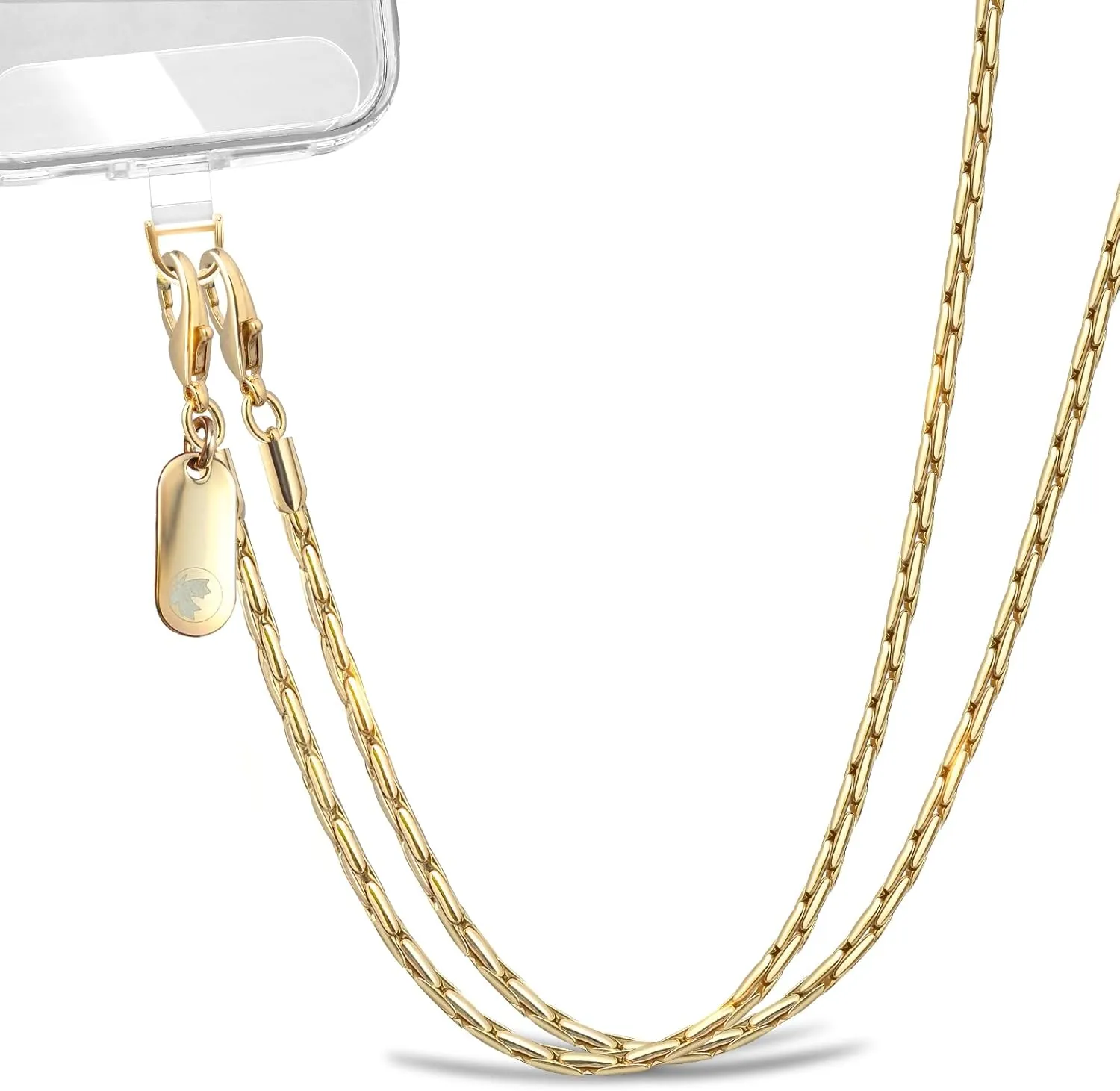 Crossbody Phone Strap Detachable Phone Chain Strap Crossbody Phone Lanyard Chain for Women Gold