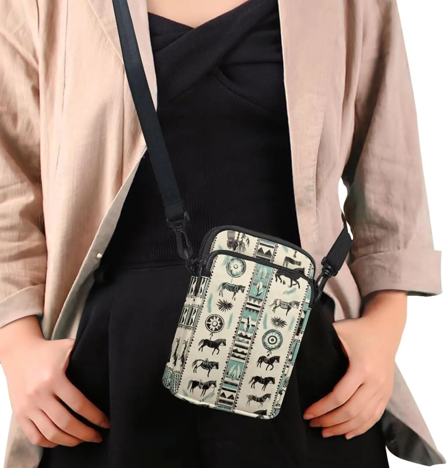 Crossbody Pouch Small Shoulder Bag for Men Travel Messenger Bag