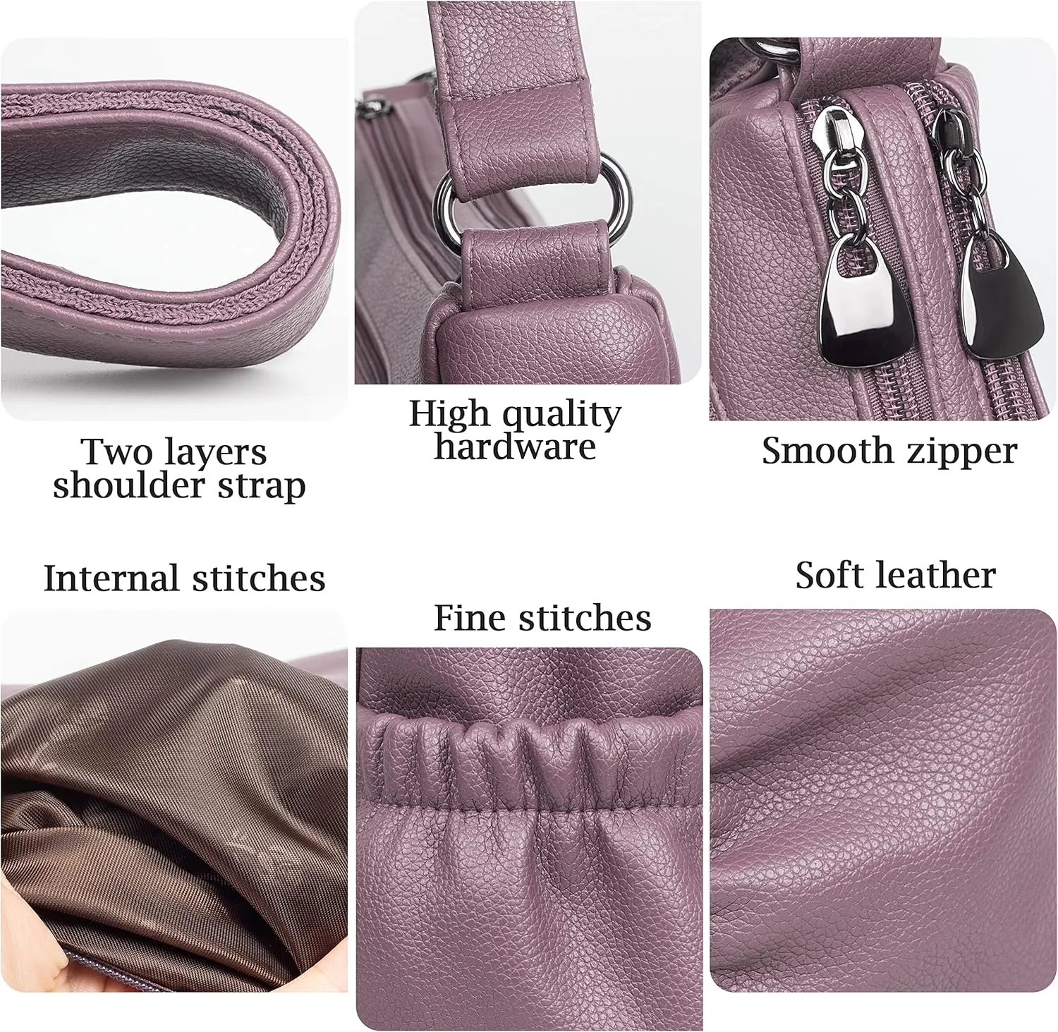 Crossbody Purse for Women Ladies Soft PU Leather Shoulder Bag Medium Roomy Handbag Fashion Tote Top Handle Satchel