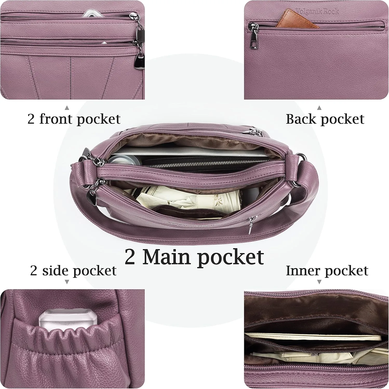 Crossbody Purse for Women Ladies Soft PU Leather Shoulder Bag Medium Roomy Handbag Fashion Tote Top Handle Satchel