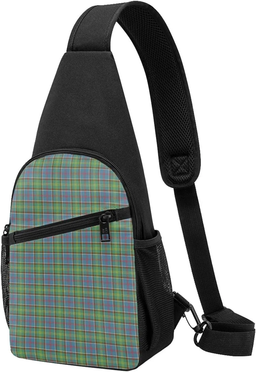 Crossbody Sling Backpack Ayrshire District Tartan Shoulder Chest Bag Daypack for Traveling Sport