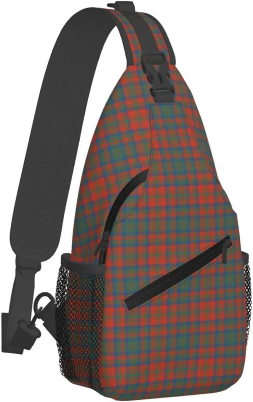 Crossbody Sling Backpack Clan Matheson Ancient Tartan Shoulder Chest Bag Daypack for Traveling Sport